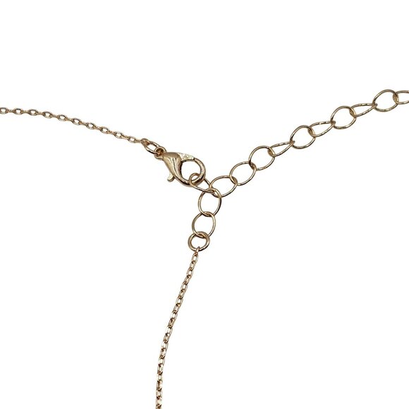 Ettika 18K Gold Plated Chain 20.5" Necklace Dainty Chic Elegant Ring Whimsygoth - Picture 9 of 9